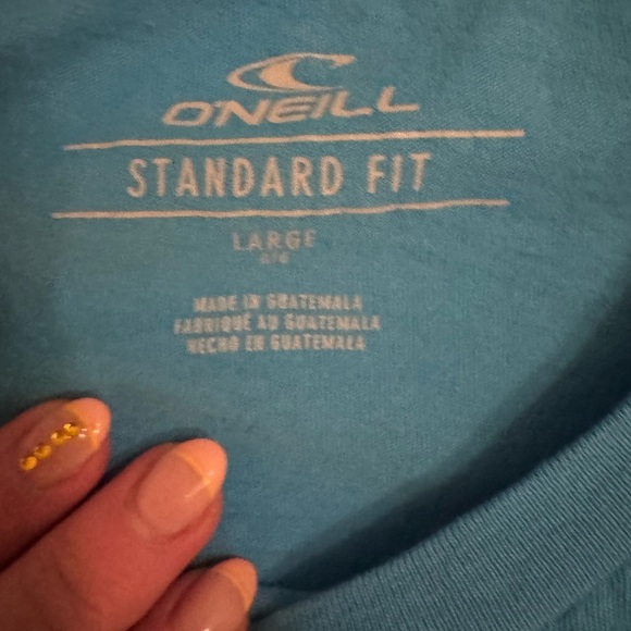 O’Neill Blue Graphic Long Sleeve T-Shirt Size L - Picture 4 of 5